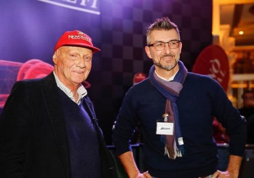 Andrea Rossetti con Niki Lauda